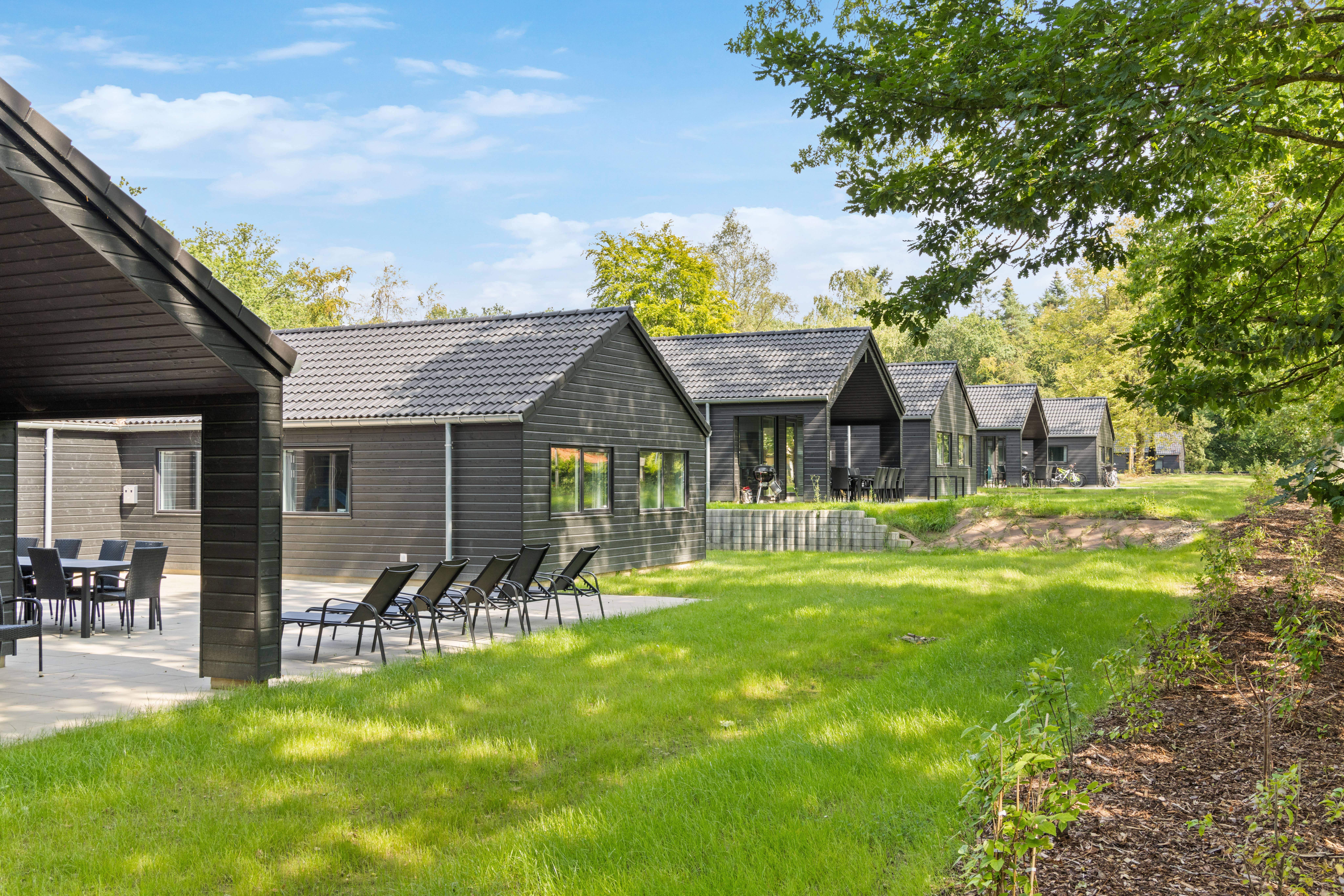 Dette lekre huset med svømmebasseng, nr. 822, med plass til 30 personer, ligger i Østjylland