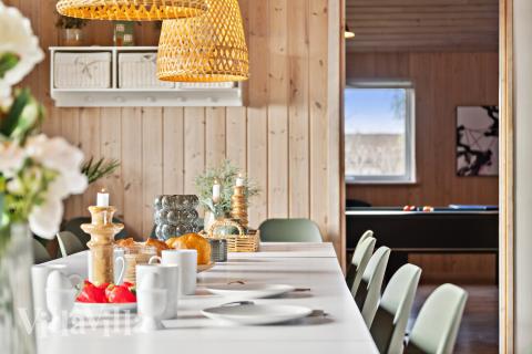 Luksushus nr. 220 har et flott oppholdsrom.