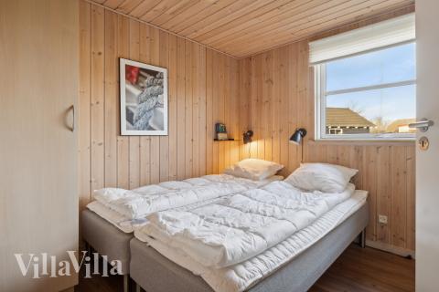Et av de 6 soverommene i luksushus nr. 221 i Fyn og øyer.