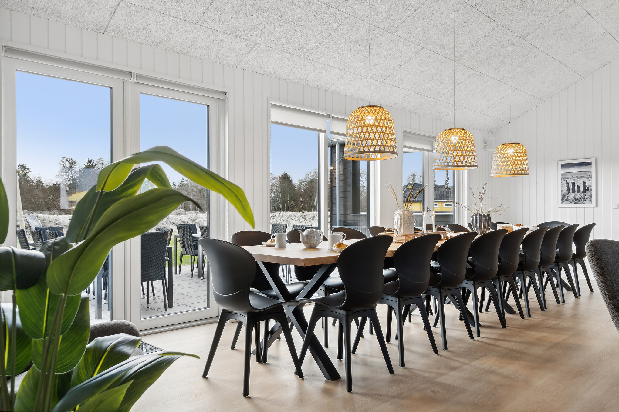 Oppholdsrom med plass til 20 i luksushus nr. 652.