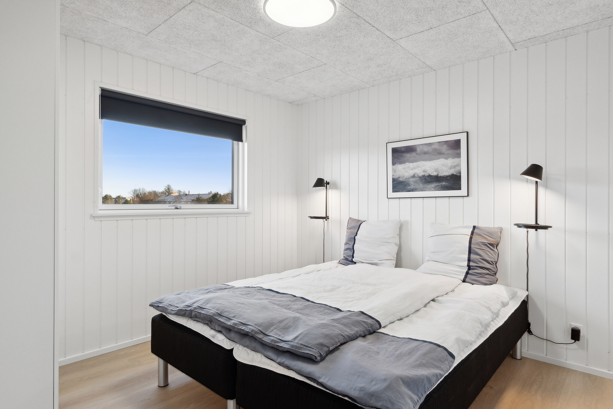 Et av de 8 soverommene i luksushus nr. 652 i Nordjylland.