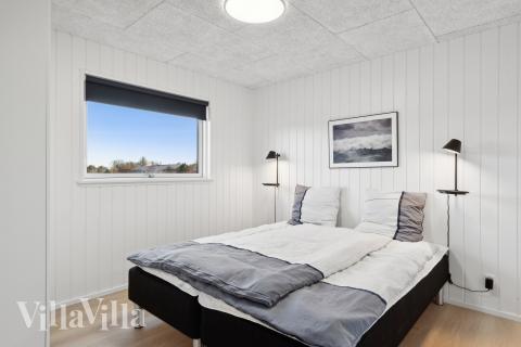 Et av de 8 soverommene i luksushus nr. 652 i Nordjylland.