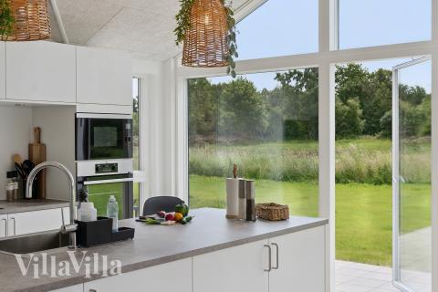 Kjøkkenet i luksushus nr. 669 er godt innrettet.