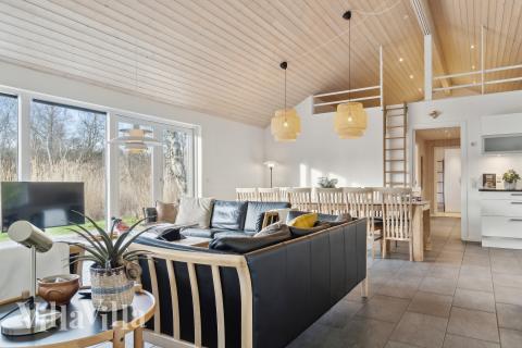 Sofakroken i luksushus nr. 681 i Nordsjælland.