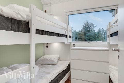 Et av de 4 soverommene i luksushus nr. 692 i Nordjylland.