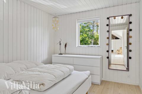 Et av de 4 soverommene i luksushus nr. 691 i Nordjylland.