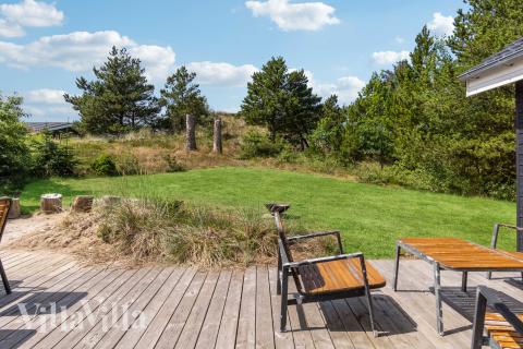Stor terrasse i luksushus nr. 691 i Nordjylland.