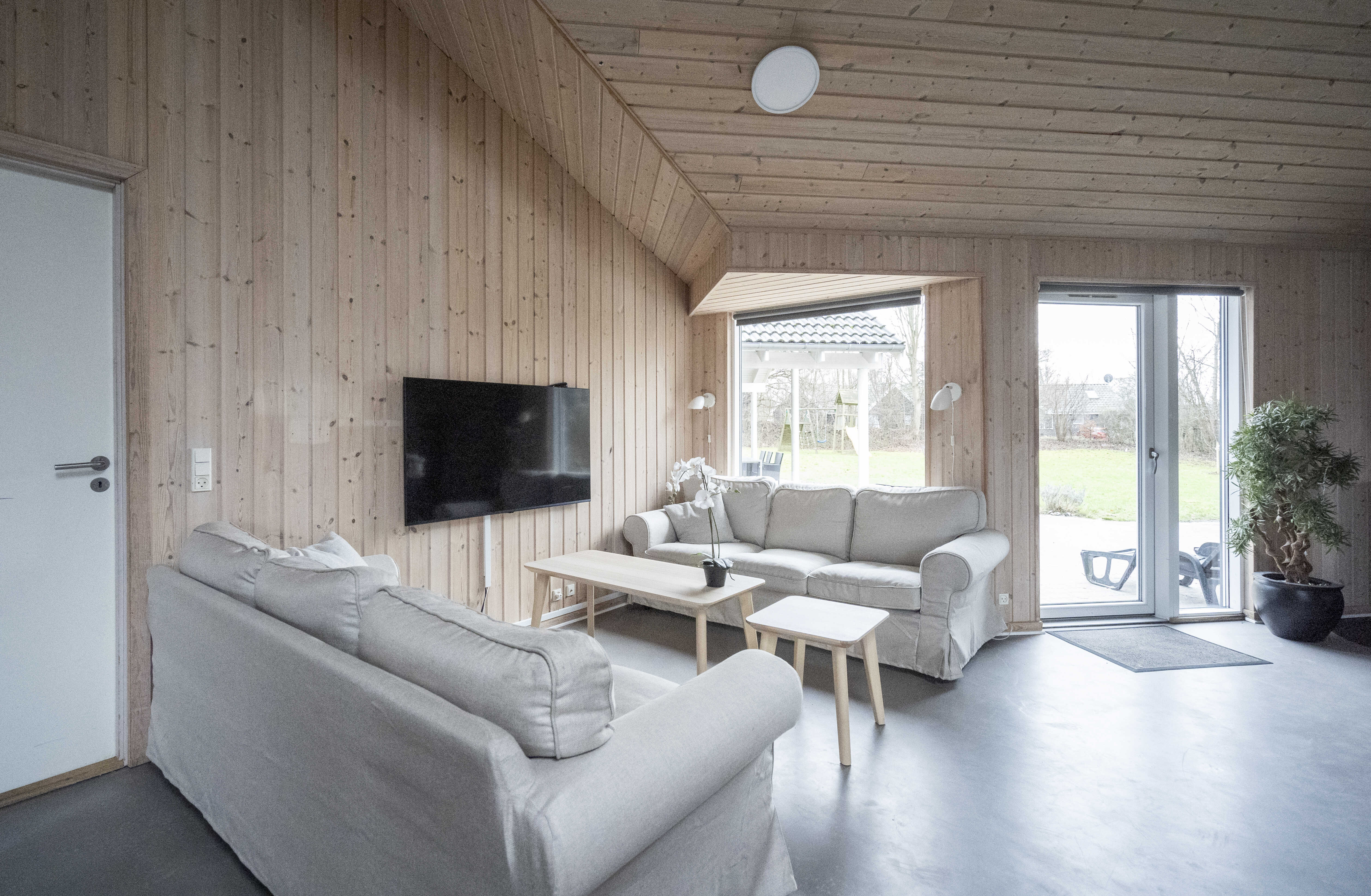 Sofakroken i luksushus nr. 275 i Nordsjælland.