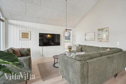 Sofakroken i luksushus nr. 663 i Sydjylland.