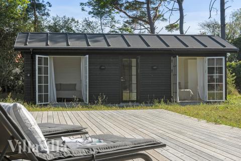 Stor terrasse i luksushus nr. 693 i Nordsjælland.