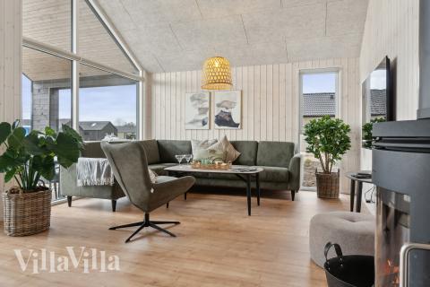 Sofakroken i luksushus nr. 655 i Fyn og øyer.