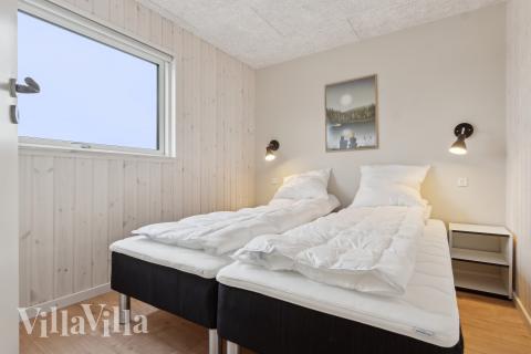 Et av de 6 soverommene i luksushus nr. 655 i Fyn og øyer.