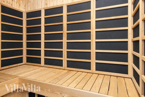 Nyt varmen i badstuen i luksushus nr. 690 til 20 personer