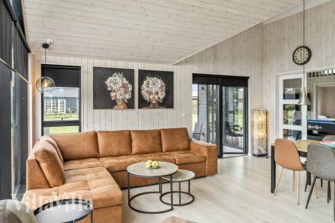 Sofakroken i luksushus nr. 625 i Lolland/Falster/Møn.