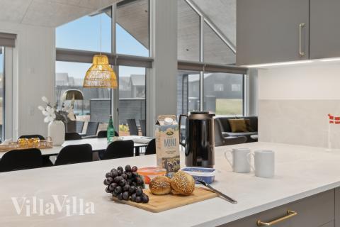 Kjøkkenet i luksushus nr. 664 er godt innrettet.