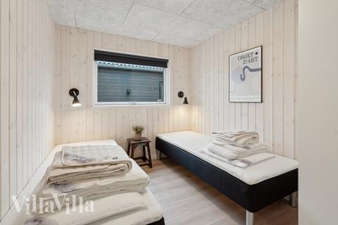 Et av de 6 soverommene i luksushus nr. 664 i Sydjylland.