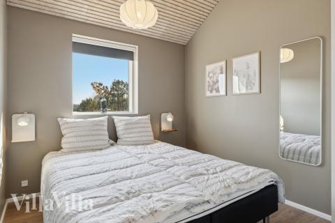 Et av de 6 soverommene i luksushus nr. 660 i Vestjylland.