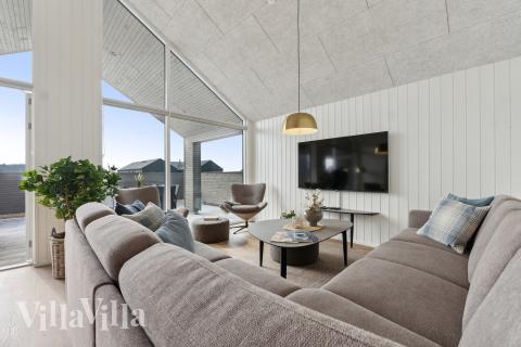 Sofakroken i luksushus nr. 665 i Fyn og øyer.