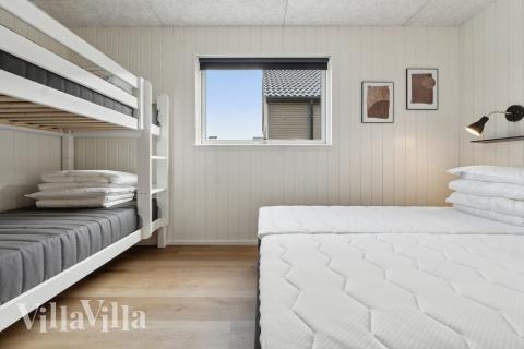 Et av de 5 soverommene i luksushus nr. 665 i Fyn og øyer.