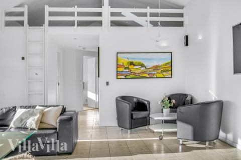 Luksushus nr. 602 har et flott oppholdsrom.