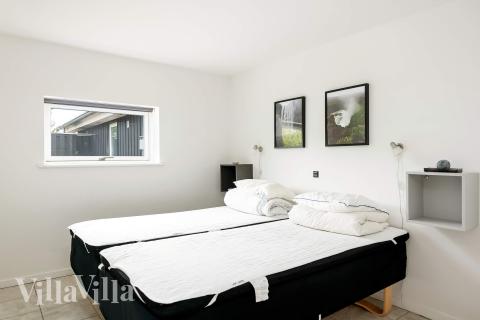 Et av de 10 soverommene i luksushus nr. 602 i Nordjylland.