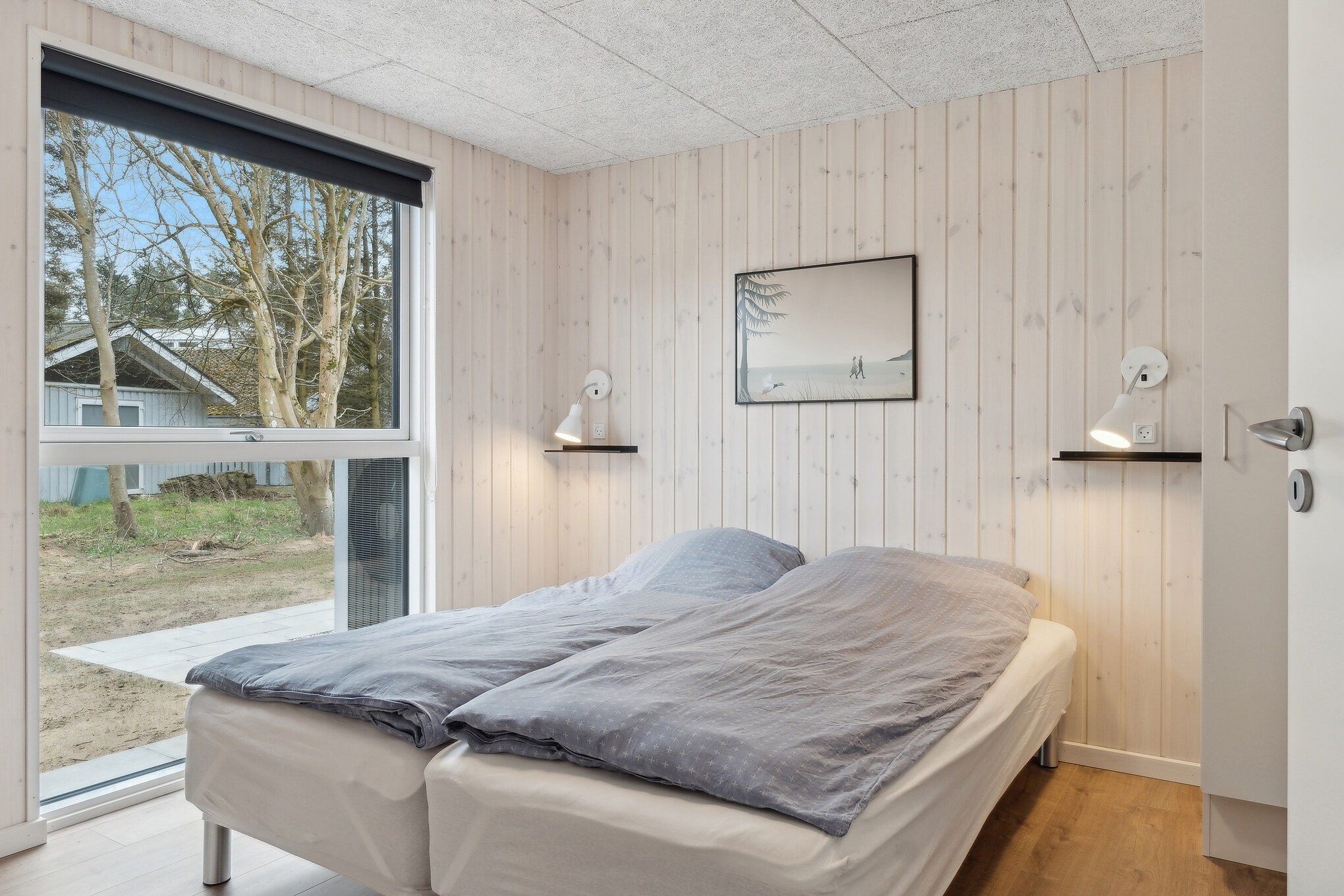 Et av de 8 soverommene i luksushus nr. 658 i Nordjylland.