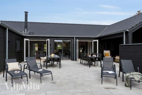 Stor terrasse i luksushus nr. 658 i Nordjylland.