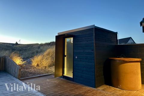 Nyt varmen i badstuen i luksushus nr. 348 til 20 personer