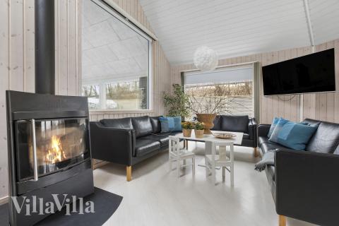 Sofakroken i luksushus nr. 339 i Nordsjælland.