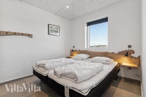 Et av de 8 soverommene i luksushus nr. 607 i Nordjylland.