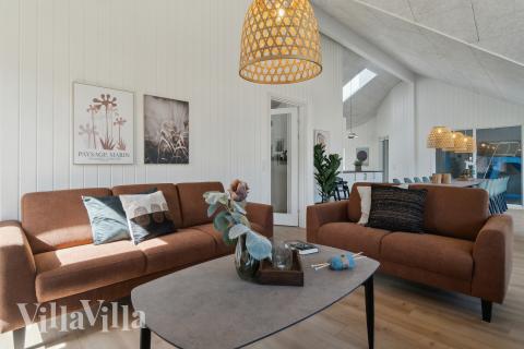 Sofakroken i luksushus nr. 803 i Østjylland.