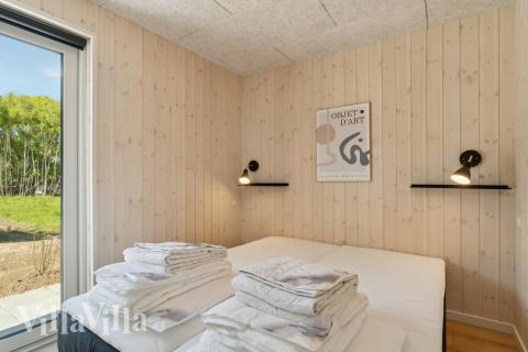 Et av de 6 soverommene i luksushus nr. 803 i Østjylland.