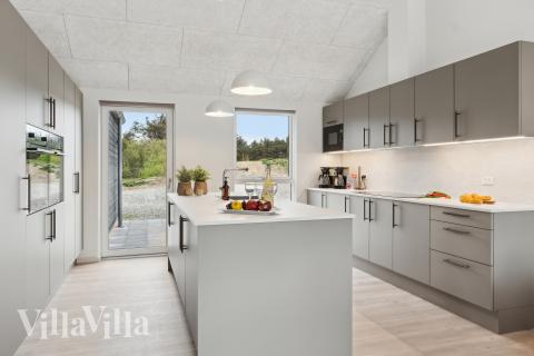 Kjøkkenet i luksushus nr. 659 er godt innrettet.