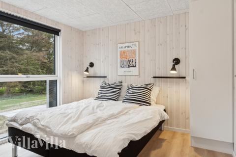 Et av de 8 soverommene i luksushus nr. 659 i Nordjylland.
