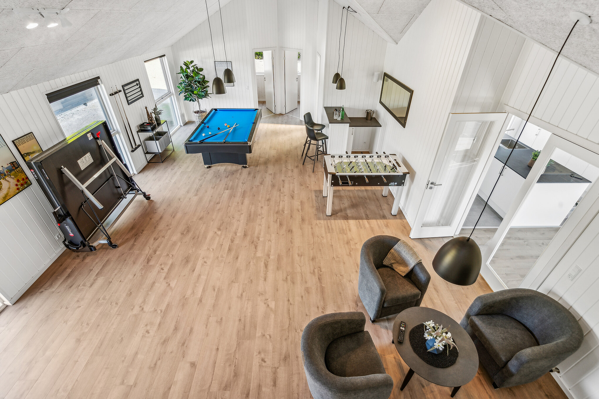 Aktivitetsrom i luksushus nr. 657 med 8 soverom og plass til 20 personer.