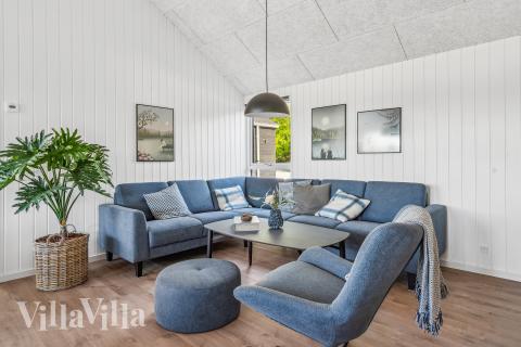 Sofakroken i luksushus nr. 657 i Sydjylland.
