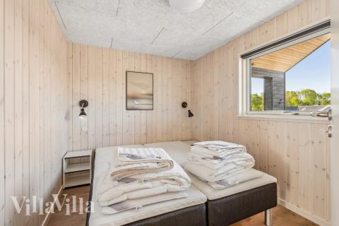 Et av de 8 soverommene i luksushus nr. 657 i Sydjylland.