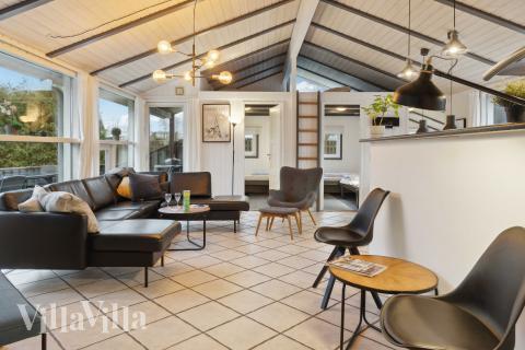 Sofakroken i luksushus nr. 689 i Lolland/Falster/Møn.