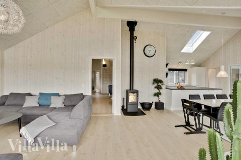 Sofakroken i luksushus nr. 388 i Nordsjælland.