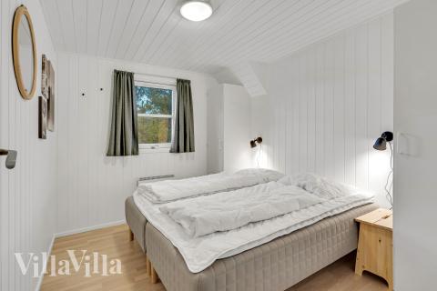 Et av de 6 soverommene i luksushus nr. 552 i Vestjylland.