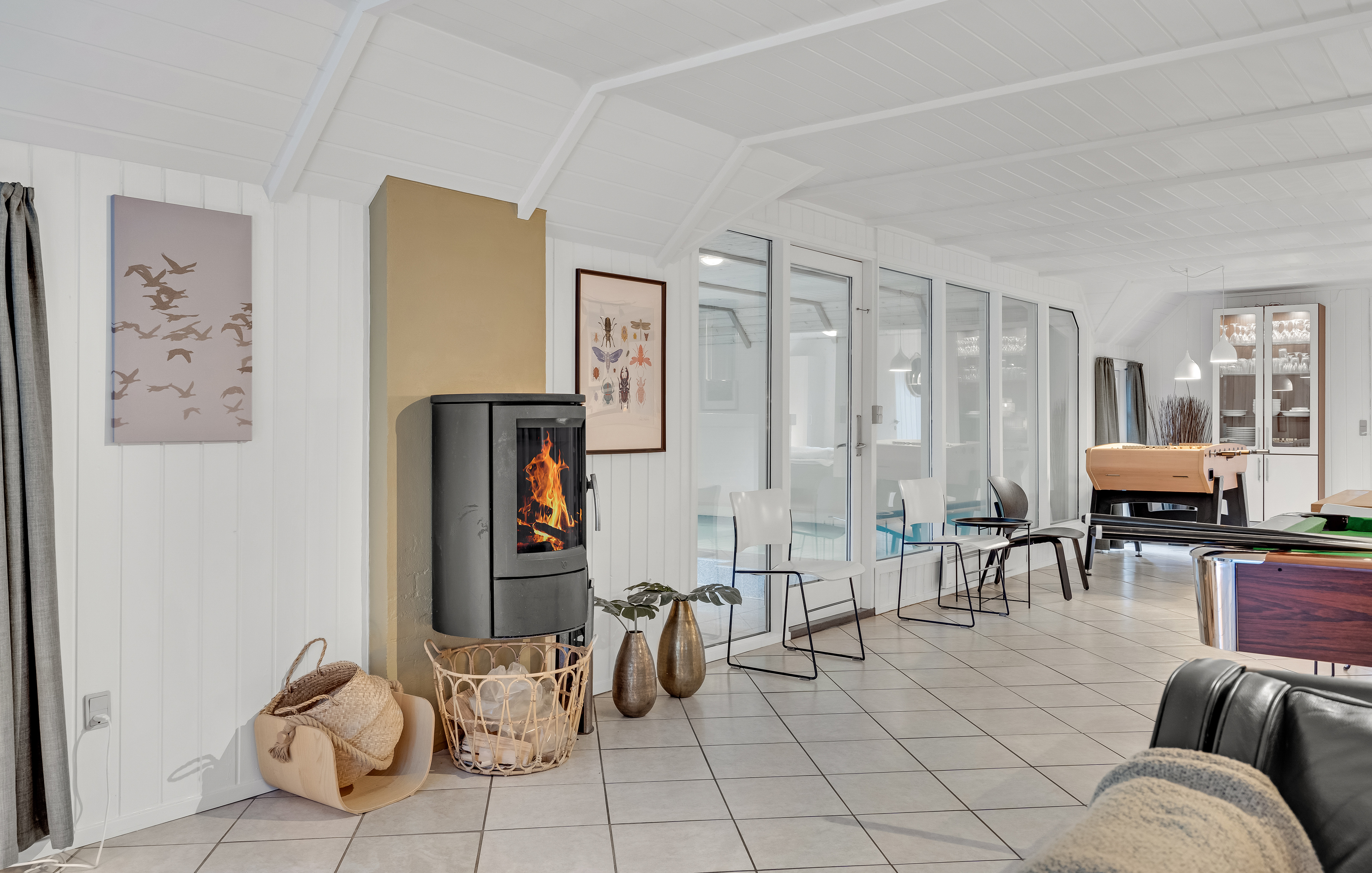 Sofakroken i luksushus nr. 552 i Vestjylland.