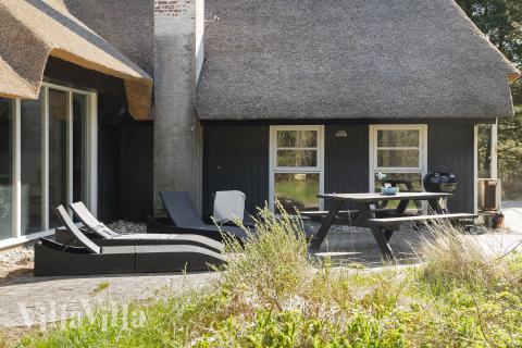 Stor terrasse i luksushus nr. 552 i Vestjylland.