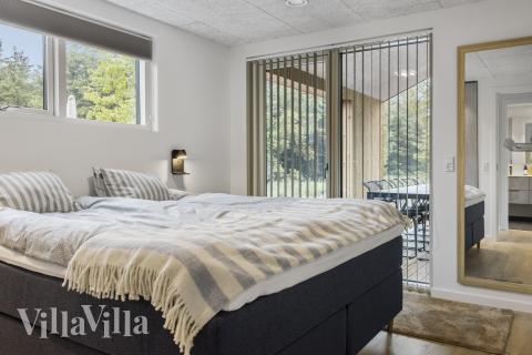 Et av de 4 soverommene i luksushus nr. 683 i Nordjylland.