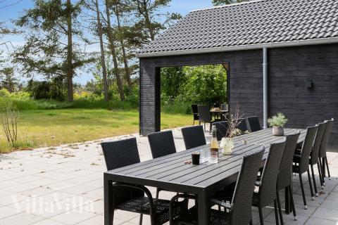 Luksushus nr. 627 har en deilig terrasse med gode hagemøbler til 20 personer.