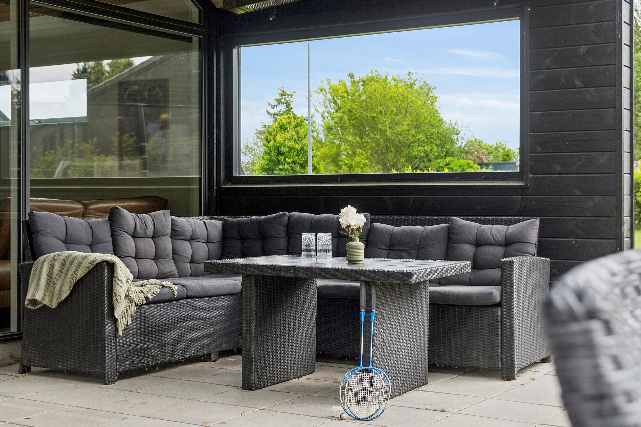 Stor terrasse i luksushus nr. 584 i Nordsjælland.