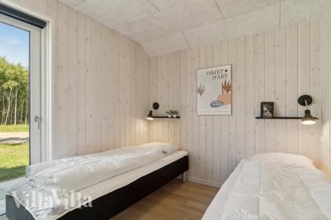 Et av de 10 soverommene i luksushus nr. 807 i Østjylland.