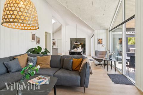 Sofakroken i luksushus nr. 685 i Nordsjælland.