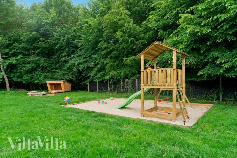 Stort utvalg av utendørsaktiviteter ved luksushus nr. 320 i Østjylland.