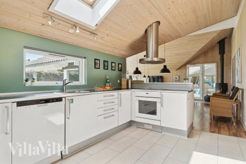 Kjøkkenet i luksushus nr. 268 er godt innrettet.