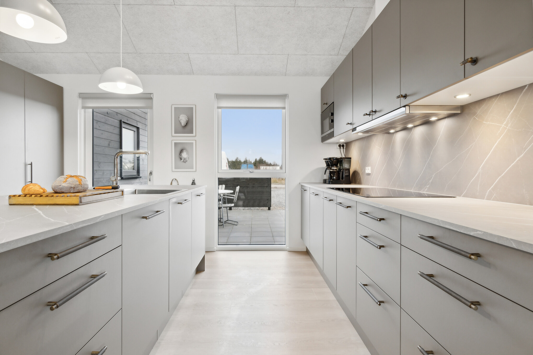 Kjøkkenet i luksushus nr. 673 er godt innrettet.